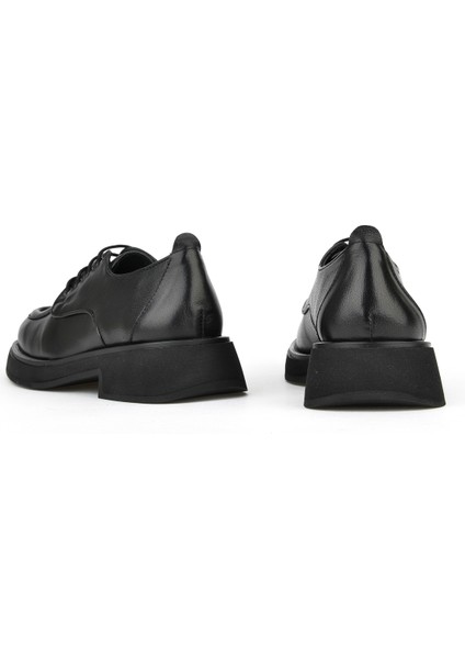 , Kadın Hakiki Deri Ayakkabı 1531050Z25100939K Siyah