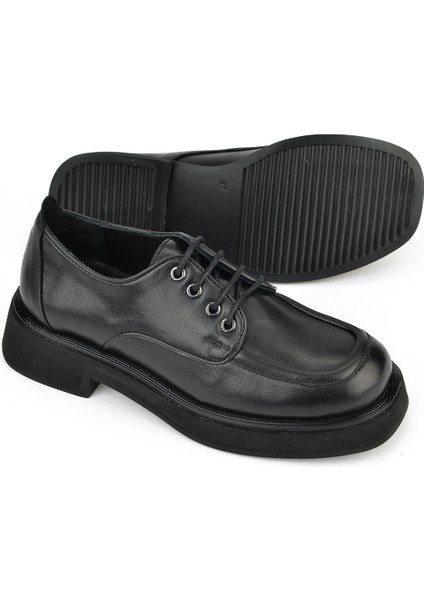 , Kadın Hakiki Deri Ayakkabı 1531050Z25100939K Siyah
