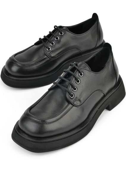 , Kadın Hakiki Deri Ayakkabı 1531050Z25100939K Siyah