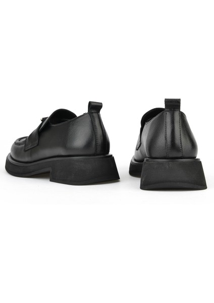 , Kadın Hakiki Deri Ayakkabı 1531050Z25100553Y Siyah modelleri