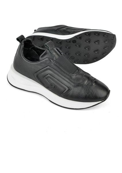 , Kadın Hakiki Deri Sneaker 1531050Z26802480PK Siyah fırsatları