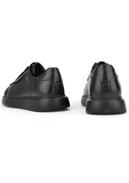 , Erkek Hakiki Deri Sneaker 151423Z512 Siyah modelleri