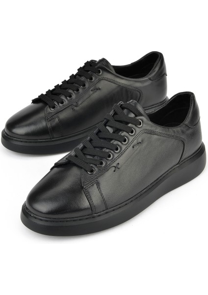 , Erkek Hakiki Deri Sneaker 151423Z512 Siyah indirimleri