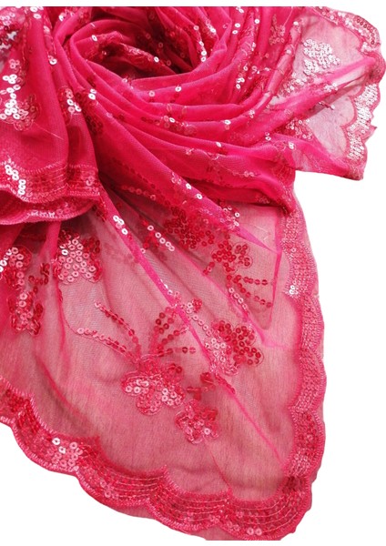 Tül Pullu Kırmızı Kına&gelin Duvağı 2li Takım fiyatları