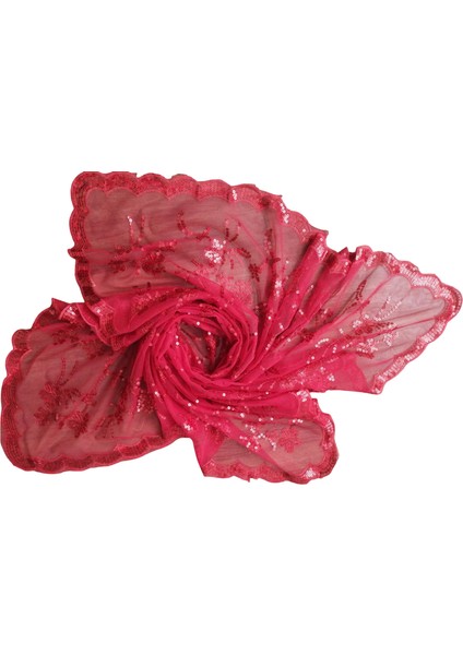 Tül Pullu Kırmızı Kına&gelin Duvağı 2li Takım fırsatları