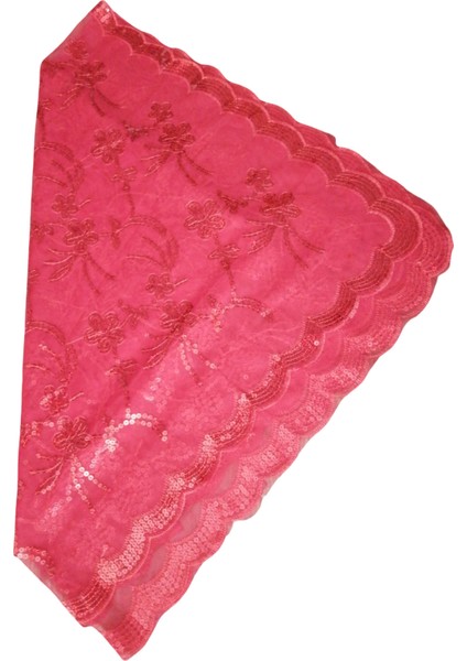 Tül Pullu Kırmızı Kına&gelin Duvağı 2li Takım indirimleri