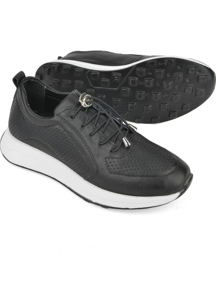 , Kadın Hakiki Deri Sneaker 1511050Z2341 Siyah fırsatları
