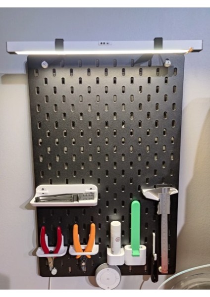 2 mm Siyah Metal 36X56 cm Çok Amaçlı Pano Organizatör Pegboard fiyatları