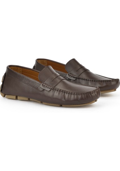 , Erkek Hakiki Deri Ayakkabı 151986Z4289 Kahve fiyatları