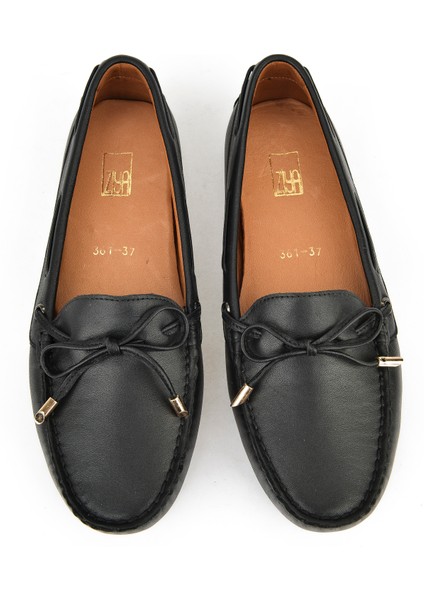 , Kadın Hakiki Deri Ayakkabı 1511030Z361 Siyah indirimleri