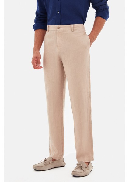 Ds Damat Comfort Fit Bej Jogger Pantolon