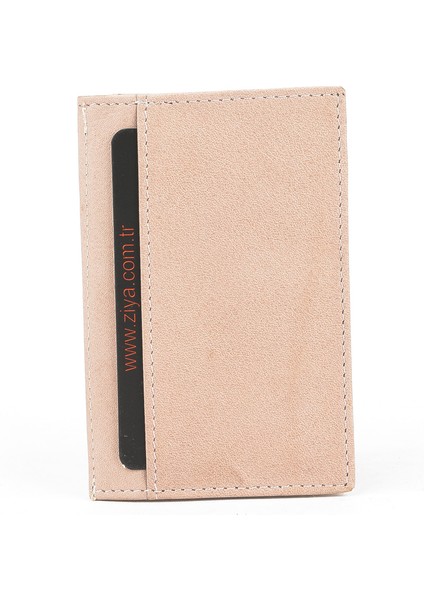 , Unisex Hakiki Deri Kartlık 1539852Z03 Pudra