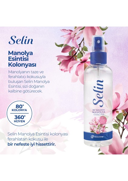 Parfümlü Kolonya Ardıç 200 ml (100*2) & Parfümlü Kolonya Manolya 200 ml (100*2)
