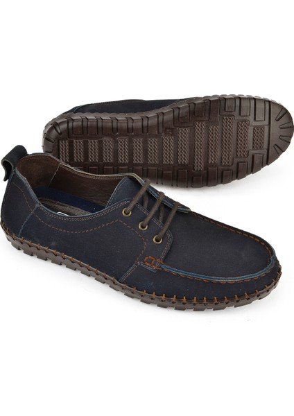 , Erkek Hakiki Deri Ayakkabı 1511040ZY182322 Lacivert fırsatları