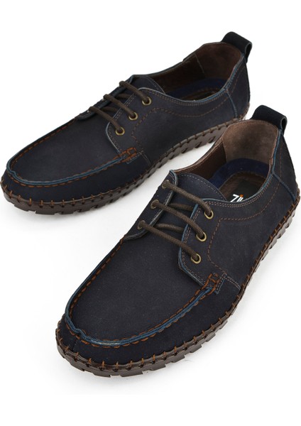 , Erkek Hakiki Deri Ayakkabı 1511040ZY182322 Lacivert indirimleri