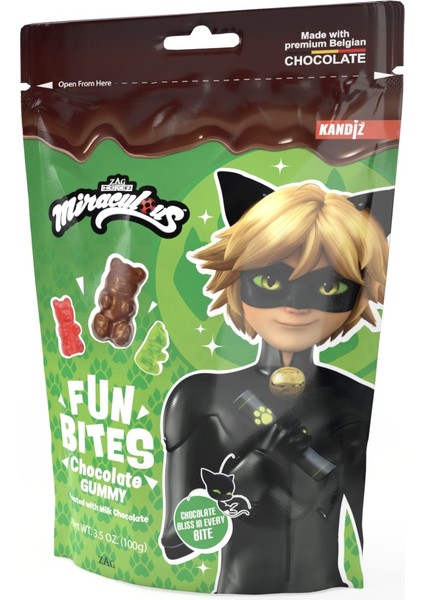 Fun Bites Miraculous Choco Gummy 100G