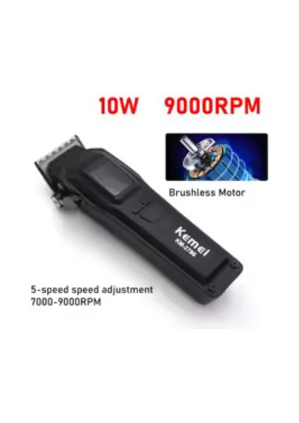 Kemei KM-2796 Dlc Blade LCD Ekran 9000RPM Profesyonel Saç Kesme Makinesi indirimleri