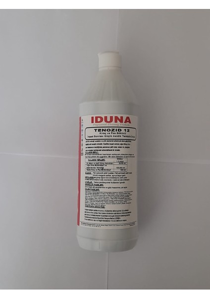 Tenozıd- 12(İNŞAAT SONRASI GÜÇLÜ ASİDİK TEMİZLİK ÜRÜNÜ)