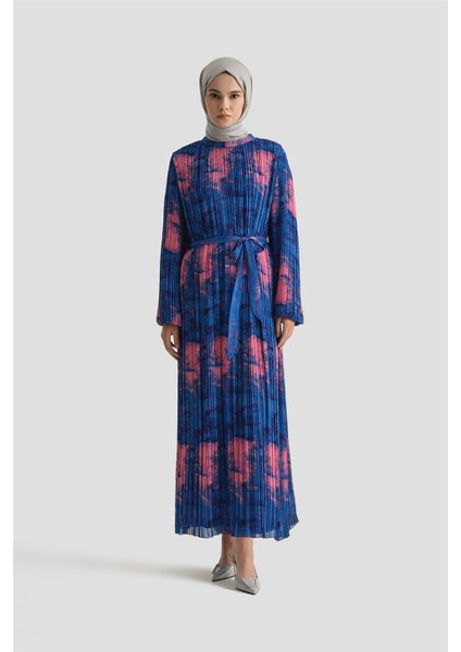 Desenli Elbise 25YD4015 Saks fiyatları