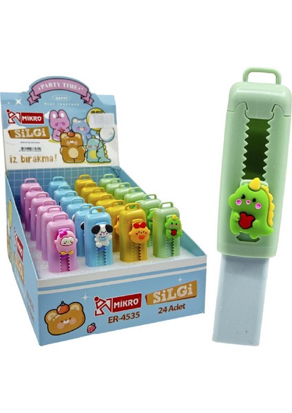 Dino Friends Sürgülü Silgi (ER-4535) 1 Adet indirimleri