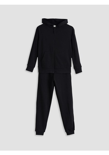 Kapüşonlu Kız Çocuk Eşofman Takım (W5)