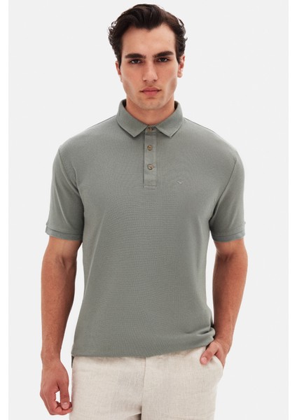 Ds Damat Regular Fit Koyu Yosun Pike Dokulu T-Shirt 4HC146551001M fiyatları