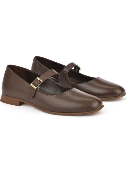 , Kadın Hakiki Deri Babet 1531050Z25100780K Kahve fiyatları