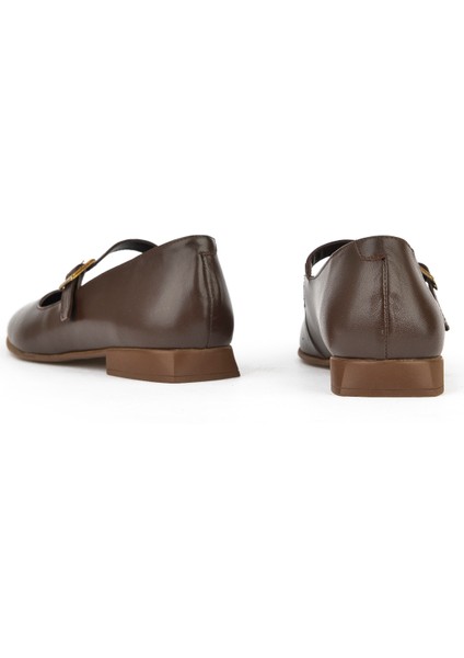 , Kadın Hakiki Deri Babet 1531050Z25100780K Kahve modelleri