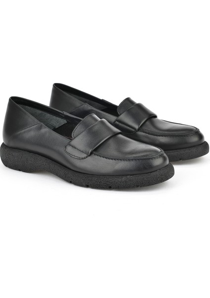 , Kadın Hakiki Deri Ayakkabı 15319Z44307 Siyah fiyatları