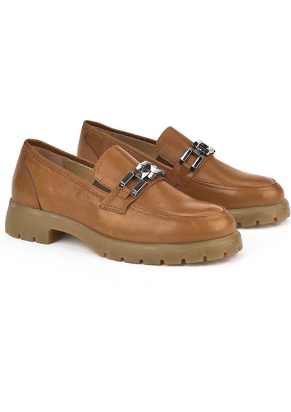 , Kadın Hakiki Deri Ayakkabı 15319Z44353 Taba fiyatları