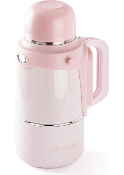 Pembe Askılı ve Tutacaklı Paslanmaz Çelik Termos 800ML modelleri