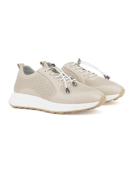, Kadın Hakiki Deri Sneaker 1511050Z2341 Bej fiyatları