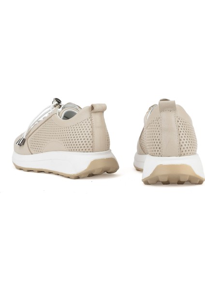 , Kadın Hakiki Deri Sneaker 1511050Z2341 Bej modelleri