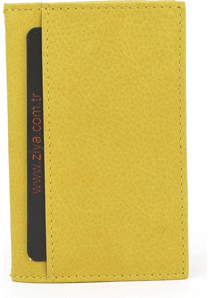 , Unisex Hakiki Deri Kartlık 1539852Z03 Sarı