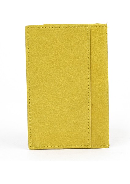 , Unisex Hakiki Deri Kartlık 1539852Z03 Sarı fırsatları