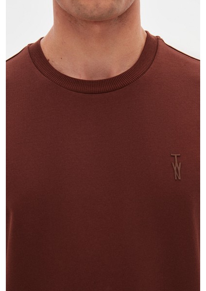 Slim Fit Kahverengi Baskılı T-Shirt fırsatları