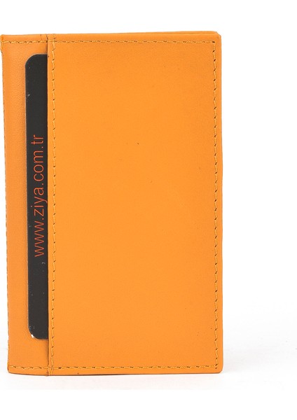 , Unisex Hakiki Deri Kartlık 1539852Z03 Turuncu