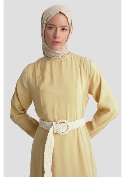 Beli Pensli Elbise 25KD9007 Camel modelleri