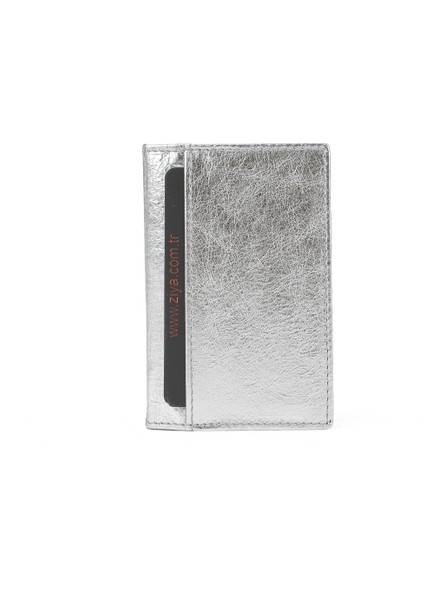 , Unisex Hakiki Deri Kartlık 1539852Z03 Gümüş