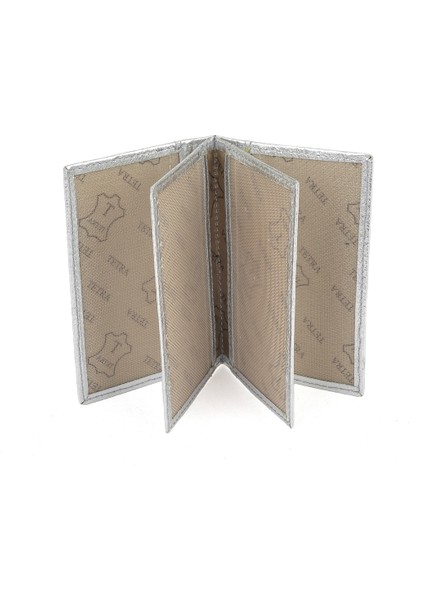 , Unisex Hakiki Deri Kartlık 1539852Z03 Gümüş fiyatları