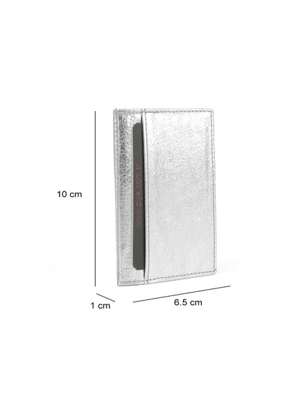 , Unisex Hakiki Deri Kartlık 1539852Z03 Gümüş modelleri