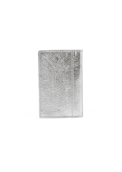 , Unisex Hakiki Deri Kartlık 1539852Z03 Gümüş fırsatları