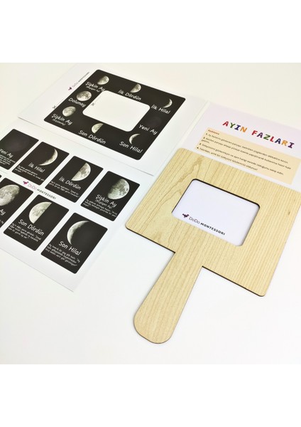 Ayın Evreleri Montessori Gözlem Seti – Ahşap Gözlem Panosu ve Kartlar | Gökyüzü ve Astronomi Etkinliği | Çocuklar Için Eğitici Ay Takip Etkinliği fırsatları