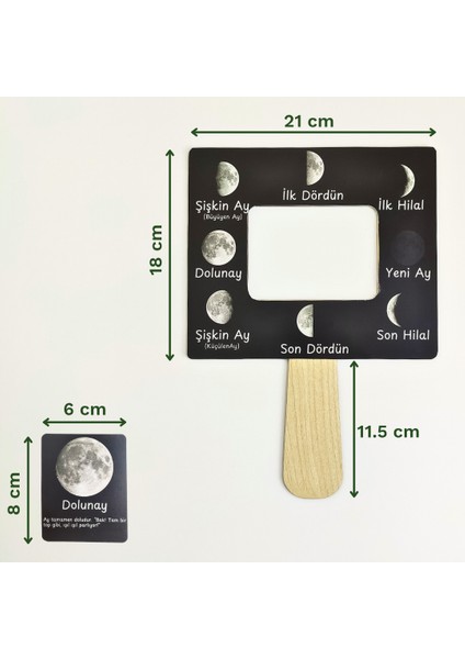 Ayın Evreleri Montessori Gözlem Seti – Ahşap Gözlem Panosu ve Kartlar | Gökyüzü ve Astronomi Etkinliği | Çocuklar Için Eğitici Ay Takip Etkinliği indirimleri