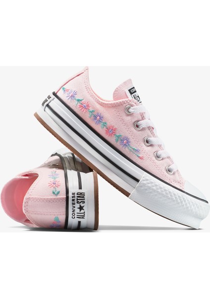 Chuck Taylor All Star Platform Florals Çocuk Pembe Sneaker indirimleri