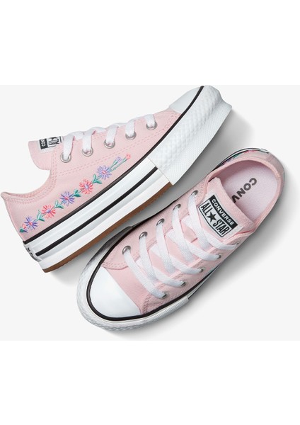 Chuck Taylor All Star Platform Florals Çocuk Pembe Sneaker