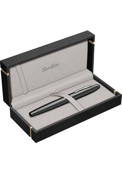 & WizDesign 350 Dolma Kalem Mat Siyah M Uç LÜKS KUTULU / ÖMÜR BOYU GARANTİLİ / KİŞİSELLEŞTİRİLEBİLİR