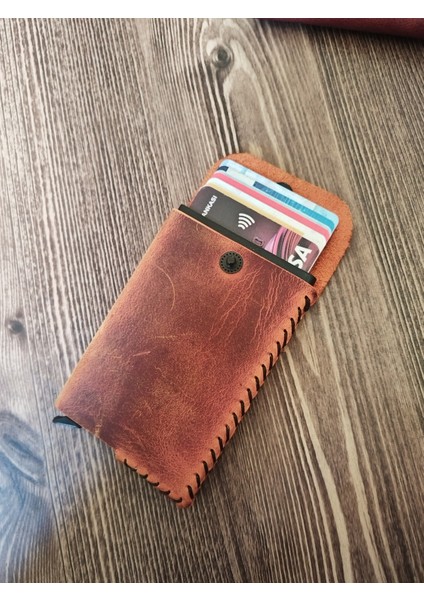 Hakiki Deri Mekanizmalı Kartlık 7Kart Kapasiteli