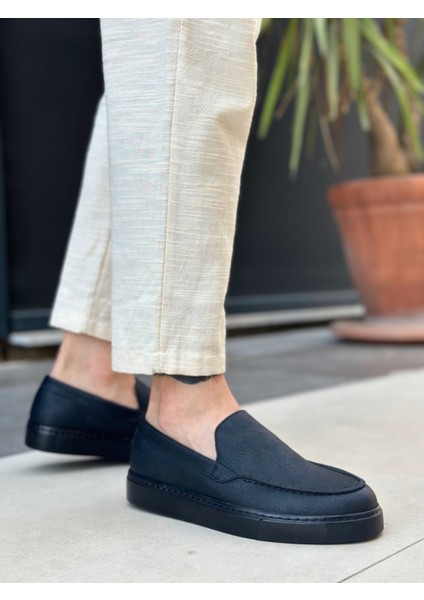 BA0241 Bağcıksız Siyah Taban Cilt Erkek Ayakkabı fırsatları