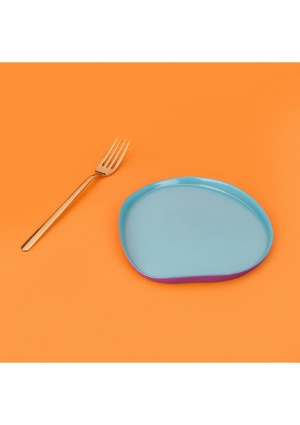 Kitchen Istanbul Dik Kenarlı 4'lü Pasta Seti – Mor / Mavi - 18 cm modelleri